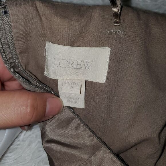 J. Crew Taupe Strapless Mini Dress - Picture 5 of 8